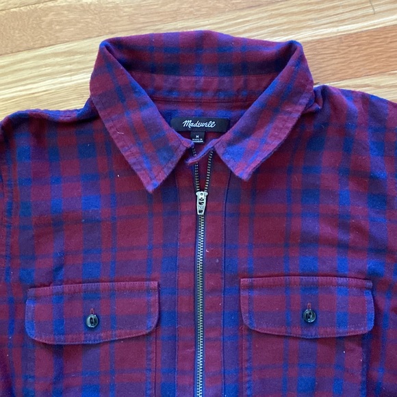 Madewell Flannel Zip-Front Popover Shirt in McKinney Plaid - Picture 5 of 8